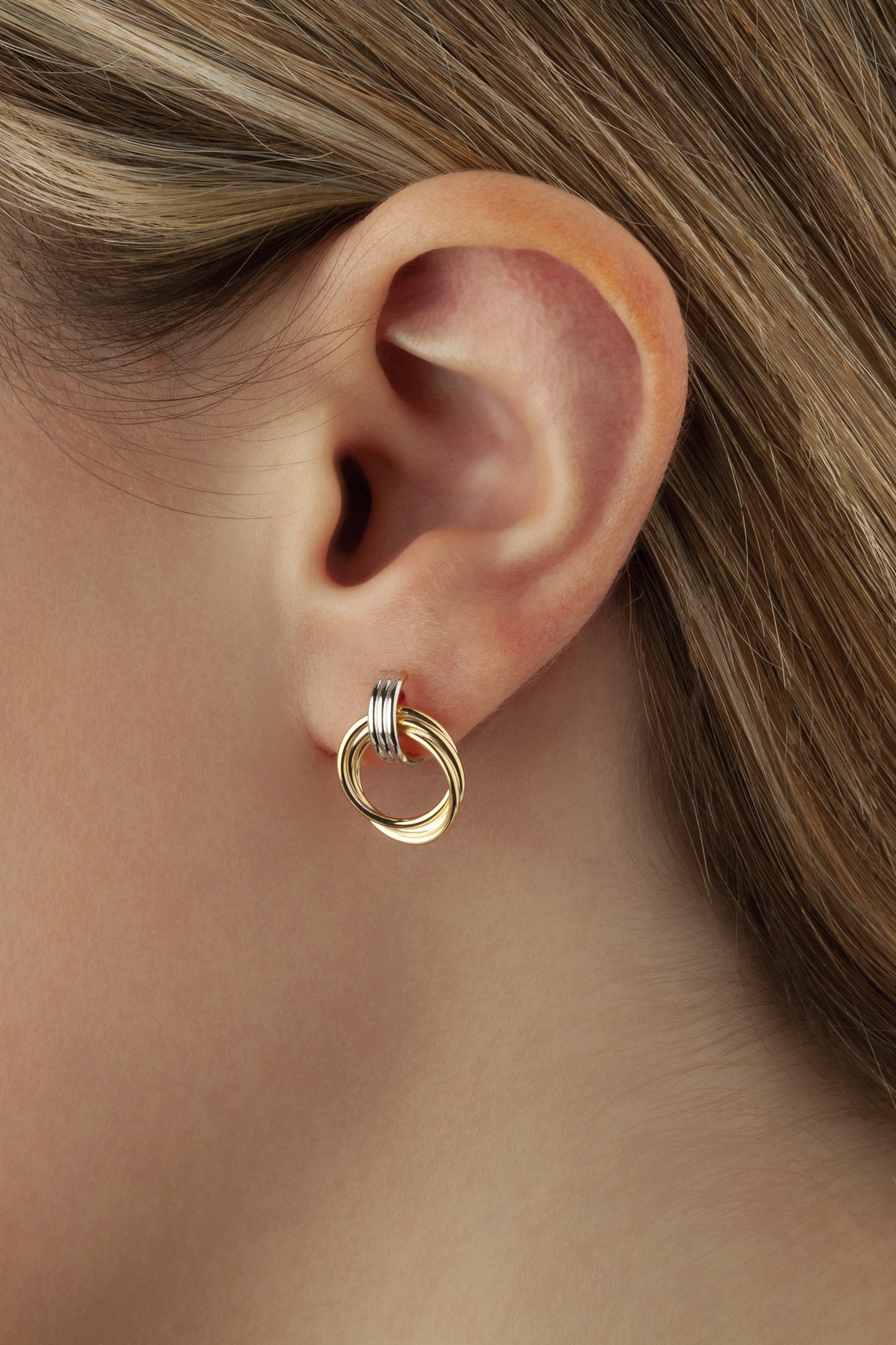 14K Yellow Gold Tt Sm. D/Knocker Earrings (5169641783340)
