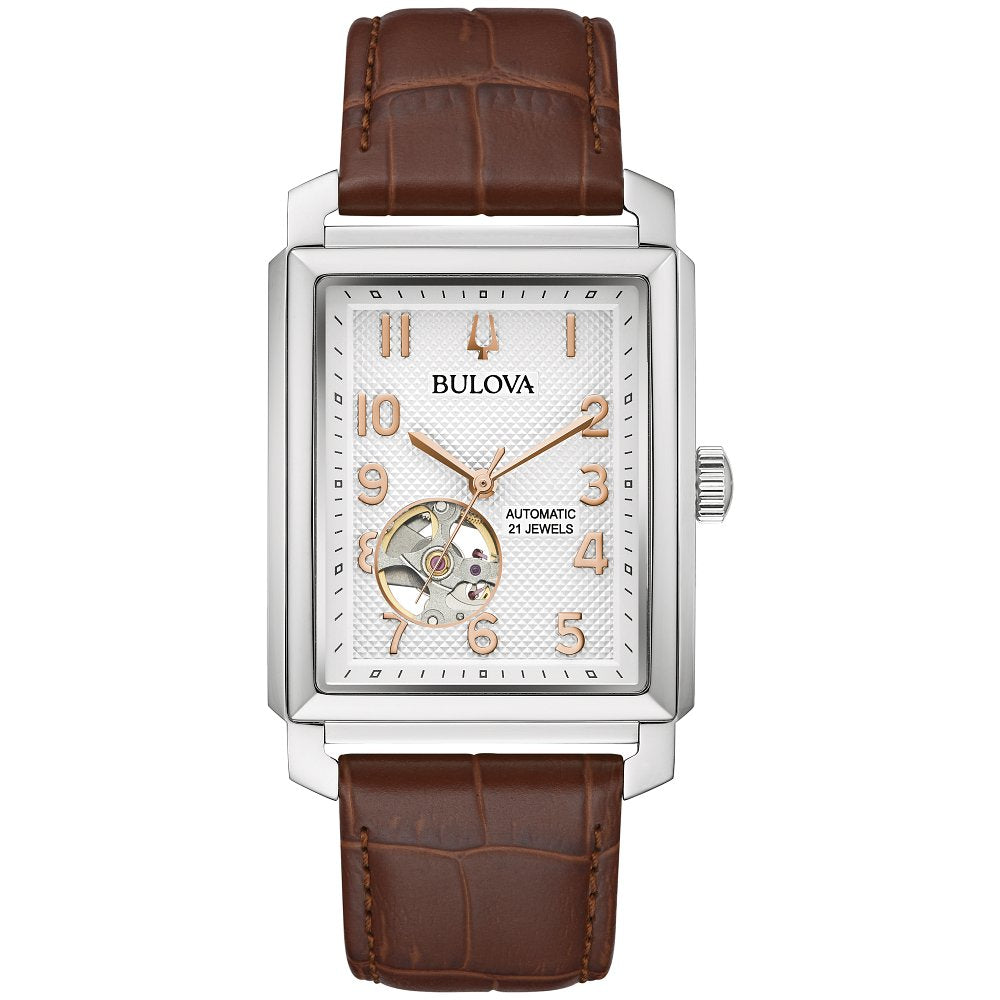 Bulova Silver-Tone Stainless Steel Dress/Classic Classic Sutton Mens Watch (042429587809) 96A268