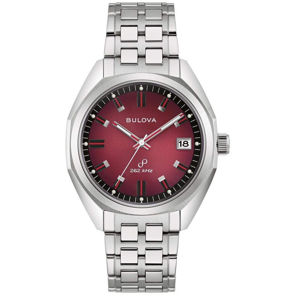 Bulova Silver-Tone Stainless Steel Dress/Classic Classic Jet Star Mens Watch (042429594173) 96B401