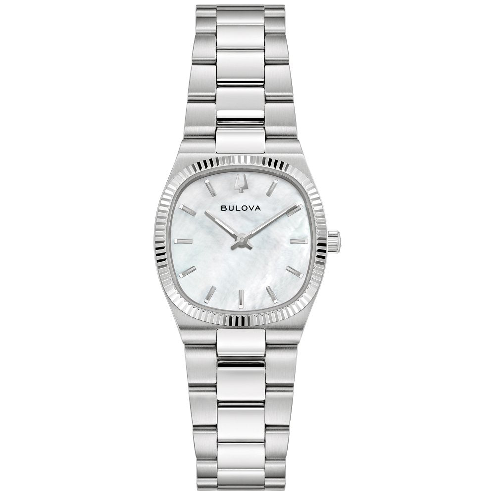 Bulova Silver-Tone Stainless Steel Dress/Classic Classic Super Seville Ladies Watch (042429607422) 96L353