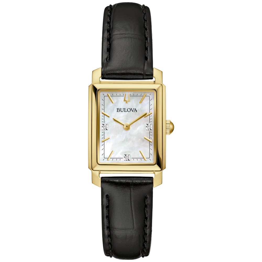Bulova Gold-Tone Stainless Steel Dress/Classic Classic Sutton Ladies Watch (042429594081) 97P166