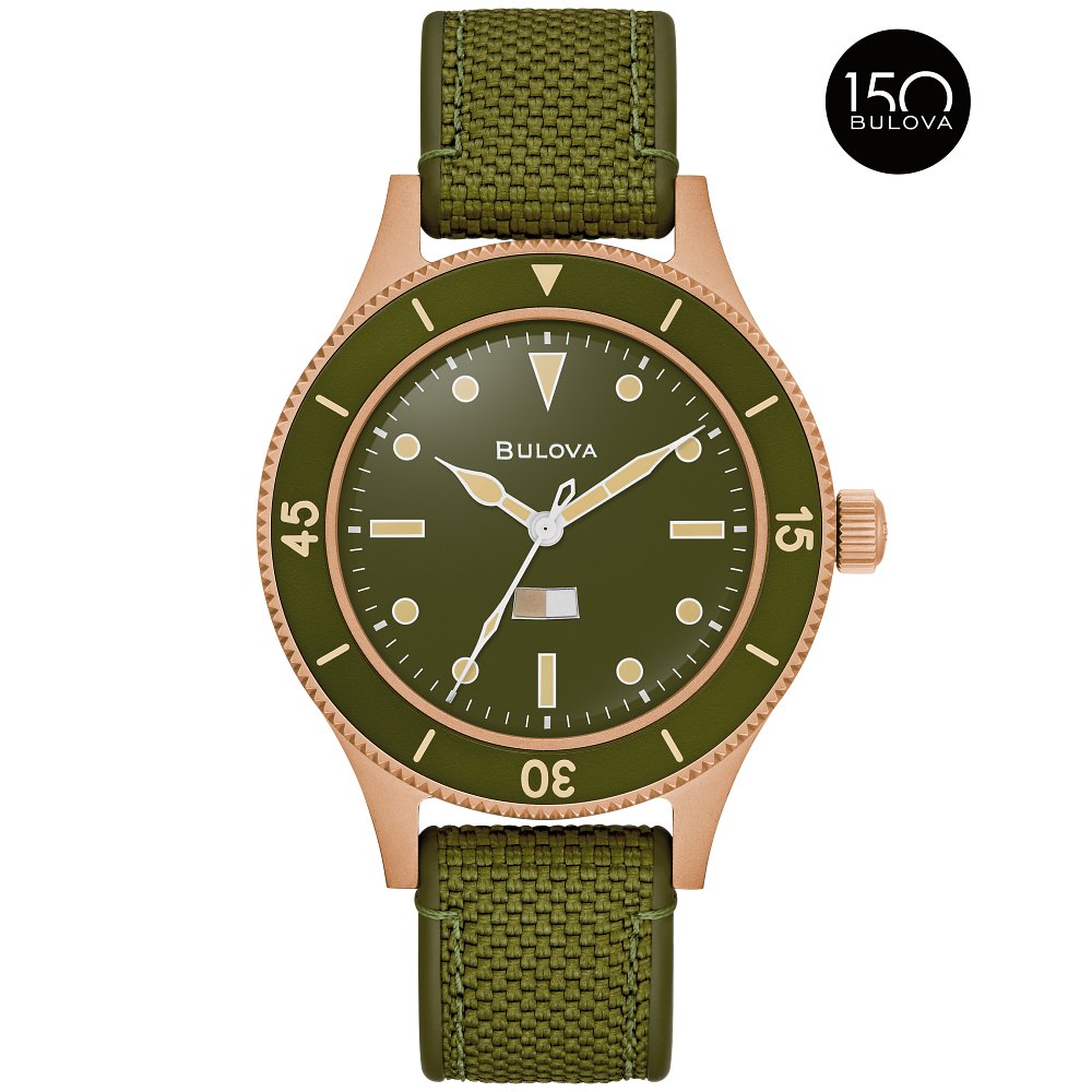 Bulova Bronze Bronze #CuSn8 Heritage Archive MIL SHIPS - Bronze Mens Watch (042429603738) 98A324