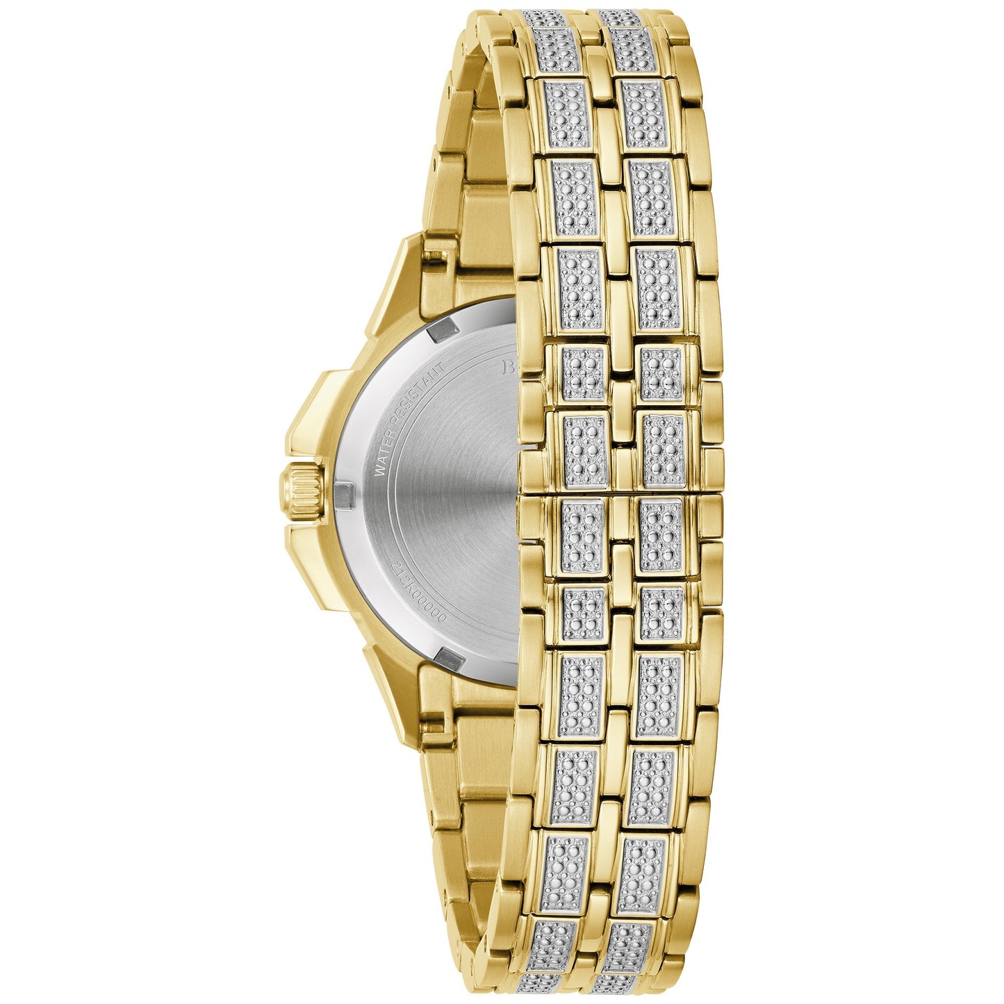 Bulova Dress/Classic Crystal Ladies Watch Stainless Steel (8077823443174)