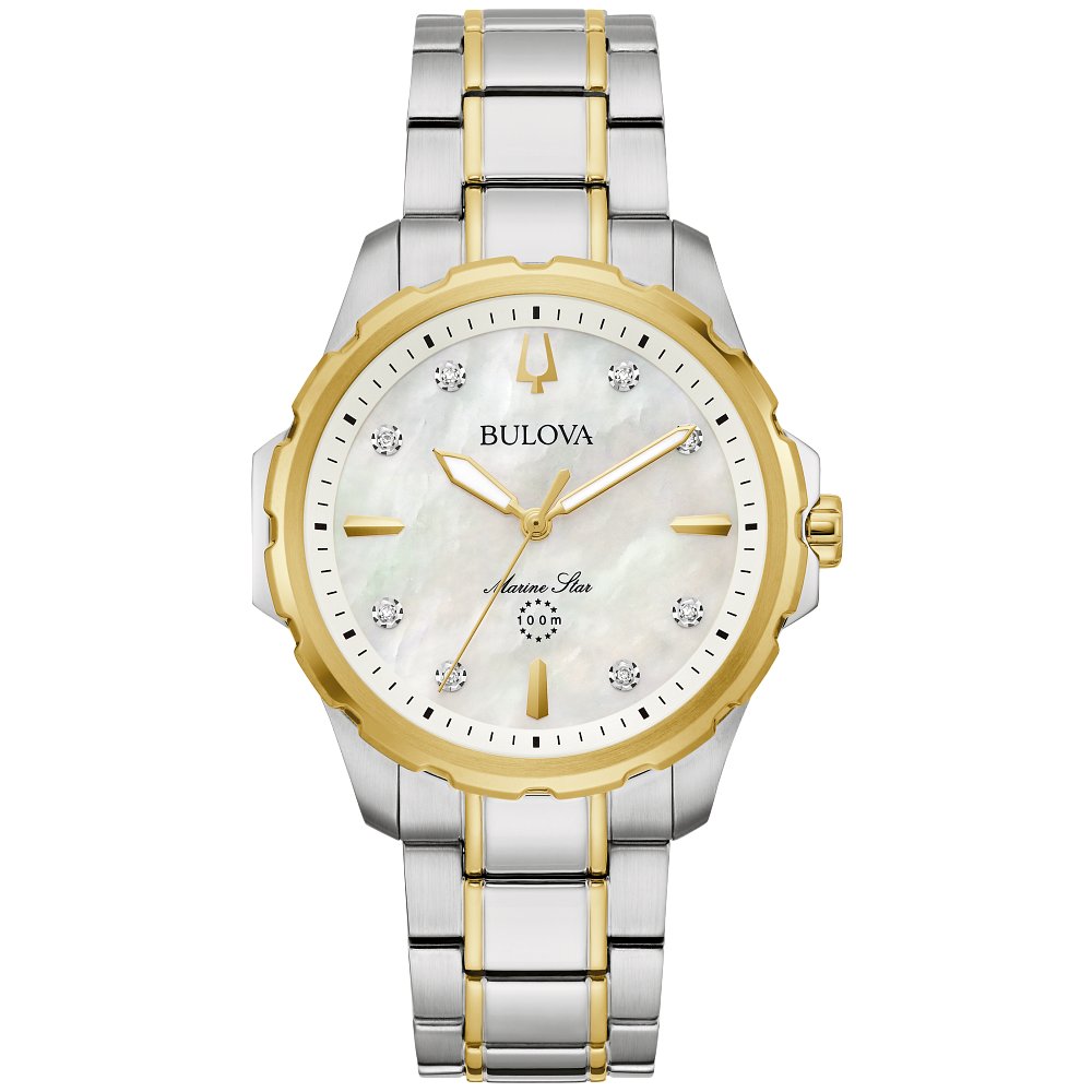 Bulova Two-Tone Stainless Steel Performance Marine Star Series B Ladies Watch (042429597440) 98P227