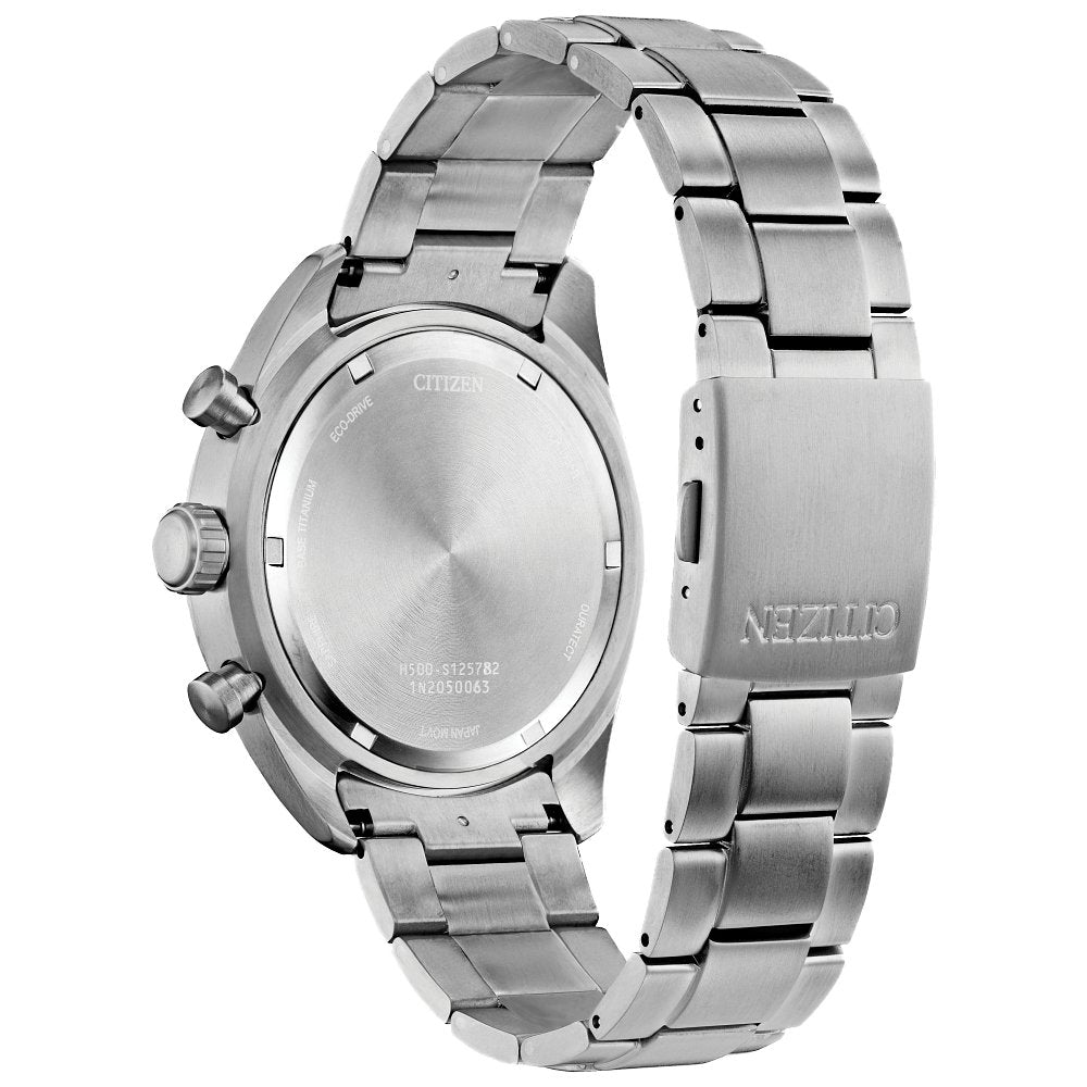 CITIZEN Eco-Drive Weekender Garrison Mens Super Titanium (8434907775206)