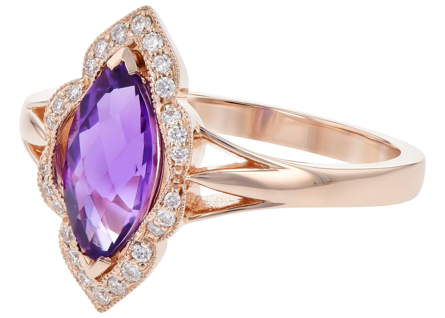 Purple Amethyst Ring (8055263854822)