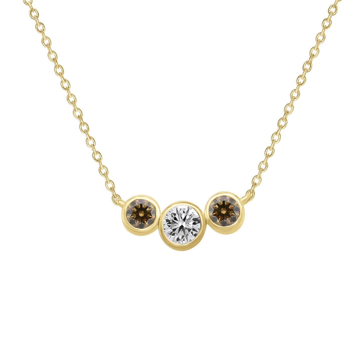 Desert Diamond 3 Stone Necklace