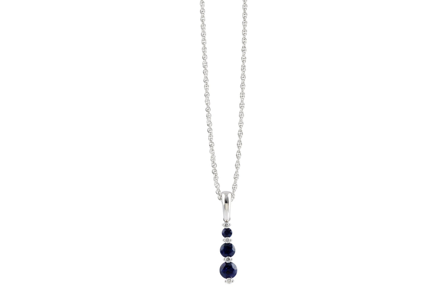 Sapphire And Diamond Pendant (8055264116966)