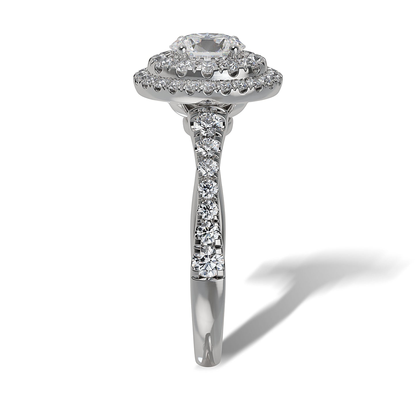 Lab Grown Diamond Halo Engagement Ring (8055182950630)