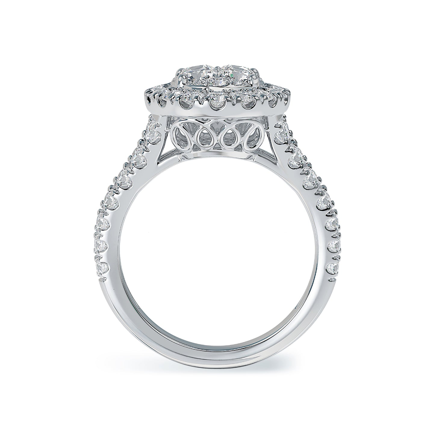 Lab Grown Diamond Halo Engagement Ring (8055183114470)