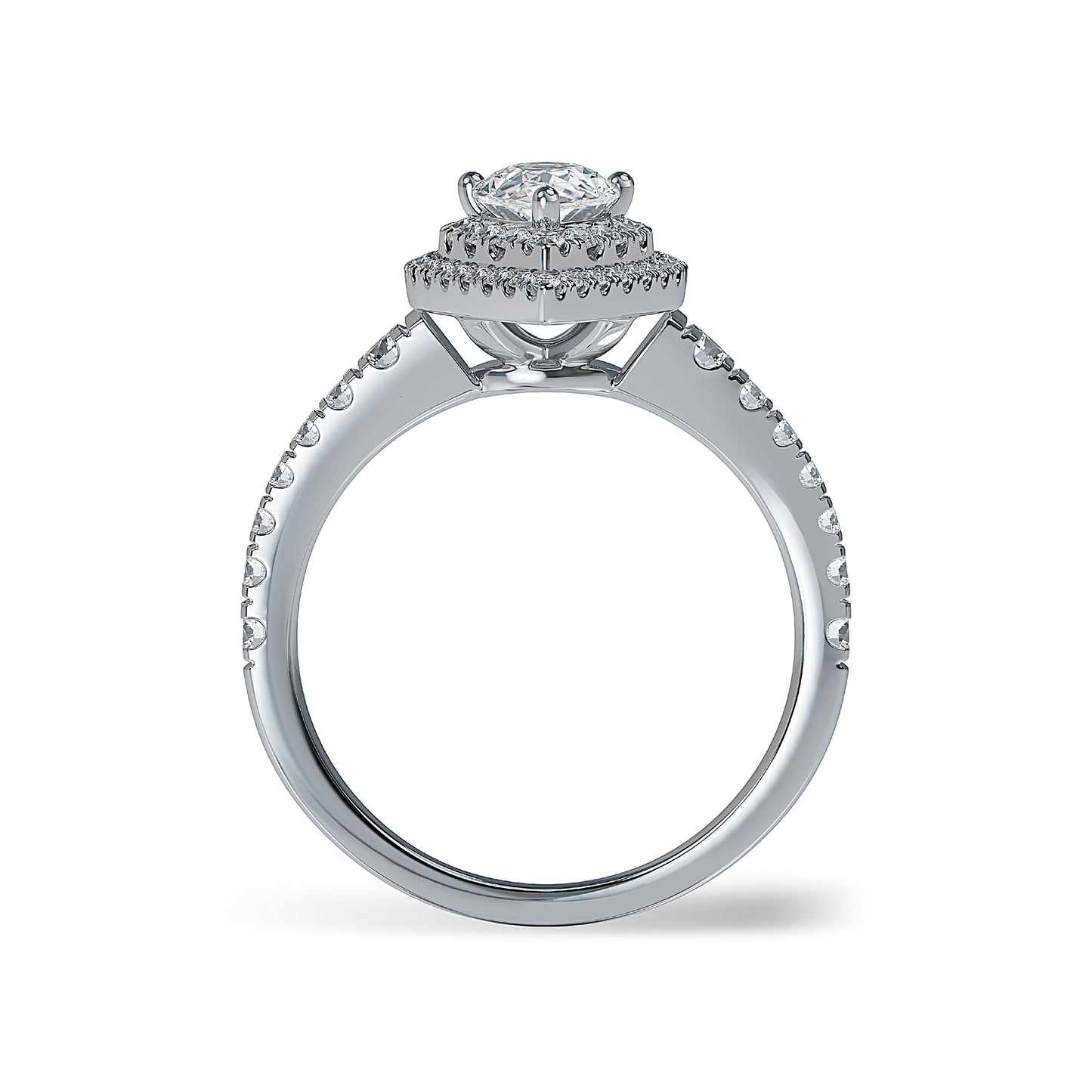 Lab Grown Diamond Halo Engagement Ring (8055183147238)