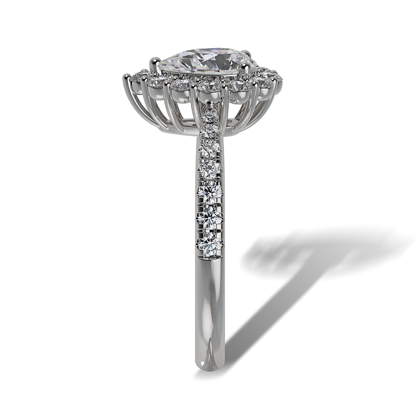 Lab Grown Diamond Halo Engagement Ring (8055183180006)