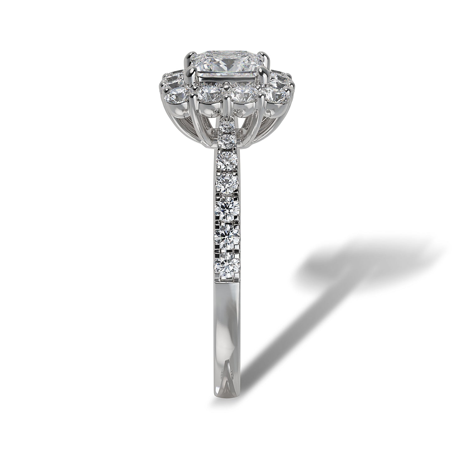 Lab Grown Diamond Halo Engagement Ring (8055183212774)