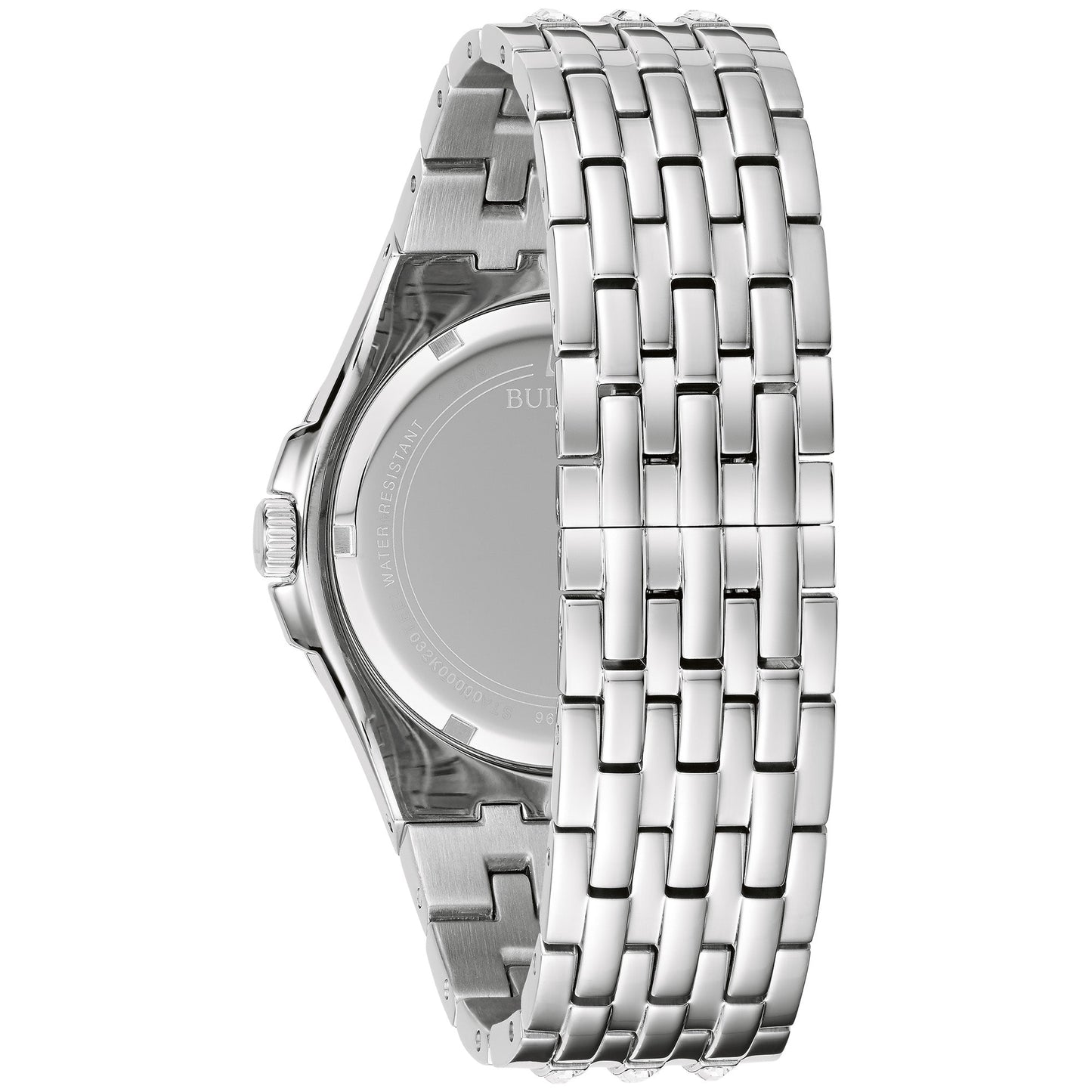 Bulova Dress/Classic Crystal Mens Watch Stainless Steel (8077819576550)