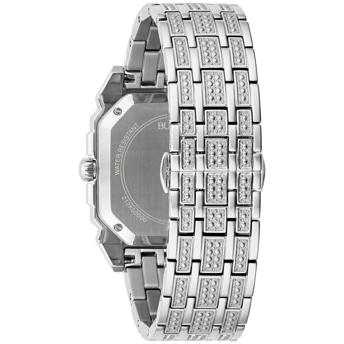 Bulova Dress/Classic Crystal Mens Watch Stainless Steel (8077819805926)