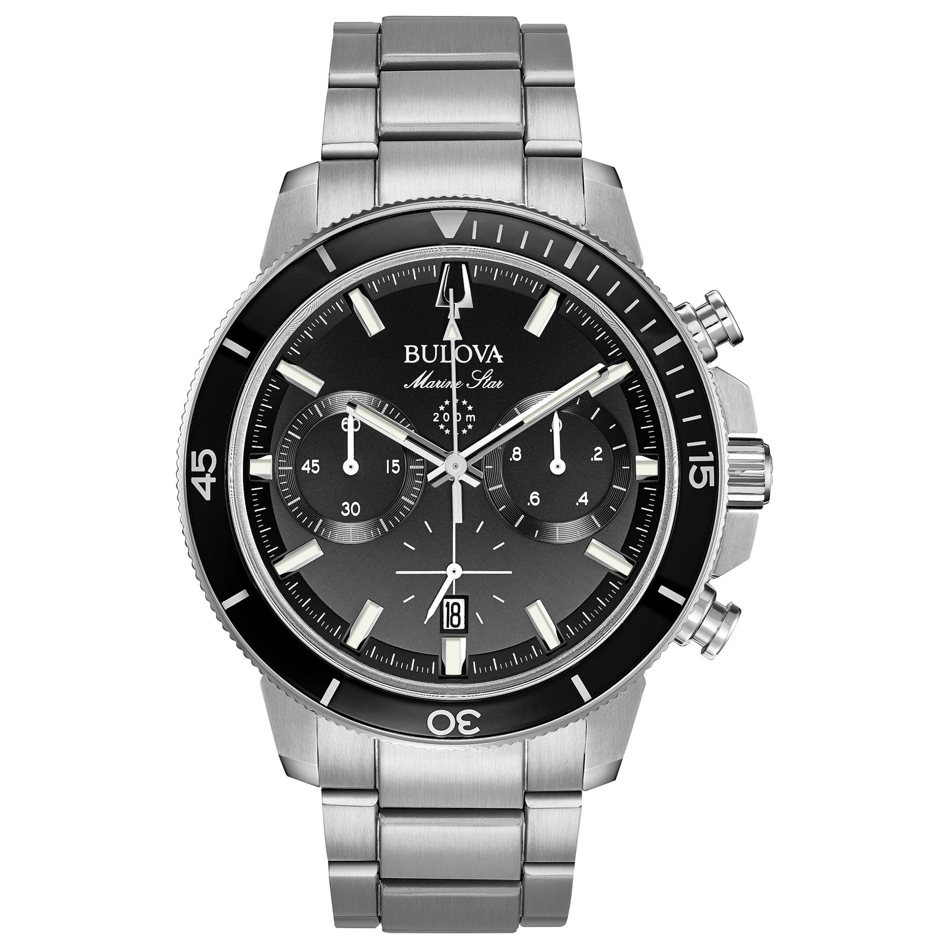 Bulova Performance Marine Star Mens Watch Stainless Steel (8077819936998)