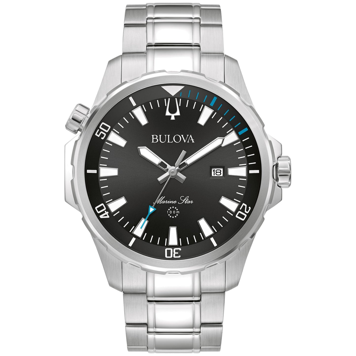 Bulova Performance Marine Star Mens Watch Stainless Steel (8077820330214)