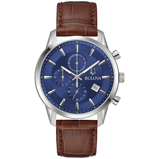 Bulova Silver-Tone Stainless Steel  Dress/Classic Classic Sutton Mens Watch (042429594128) 96B402