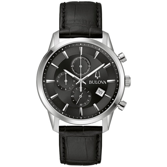 Bulova Silver-Tone Stainless Steel  Dress/Classic Classic Sutton Mens Watch (042429594135) 96B403