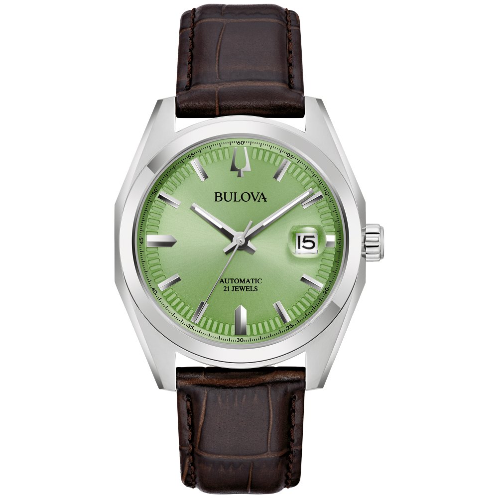 Bulova Silver-Tone Stainless Steel  Dress/Classic Classic Surveyor Mens Watch (042429597563) 96B427