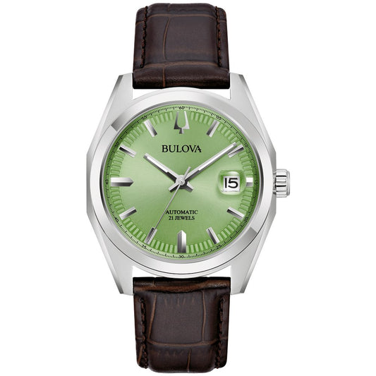Bulova Silver-Tone Stainless Steel  Dress/Classic Classic Surveyor Mens Watch (042429597563) 96B427