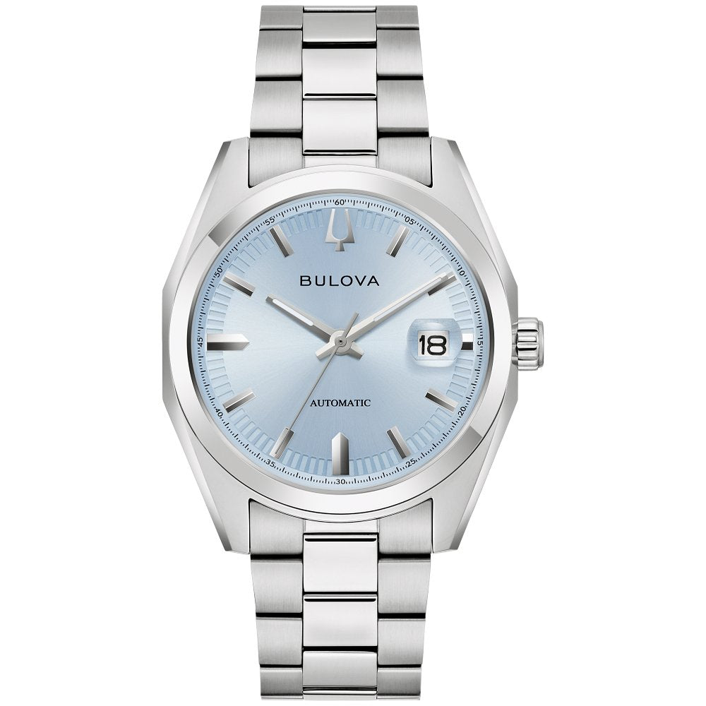 Bulova Silver-Tone Stainless Steel  Dress/Classic Classic Surveyor Mens Watch (042429605213) 96B469