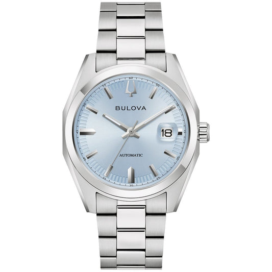 Bulova Silver-Tone Stainless Steel  Dress/Classic Classic Surveyor Mens Watch (042429605213) 96B469