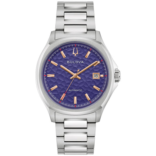 Bulova Silver-Tone Stainless Steel  Dress/Classic Tony Bennett NYC Mens Watch (042429607620) 96B484