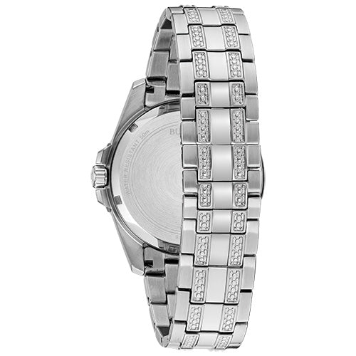Bulova  Box Set Bul Crystal Mens Stainless Steel (8287993888998)