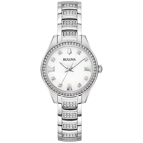 Bulova  Misc Crystal Ladies Stainless Steel (8287993954534)
