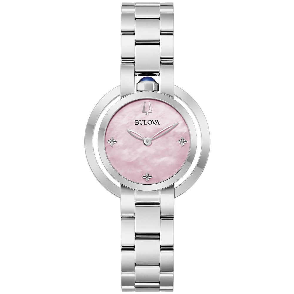 Bulova Silver-Tone Stainless Steel  Dress/Classic Classic Rubaiyat Ladies Watch (042429603424) 96L338