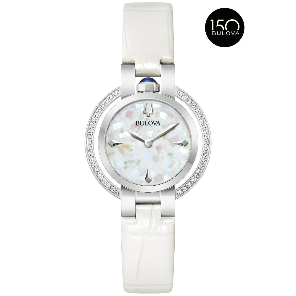 Bulova Silver-Tone Stainless Steel  Dress/Classic Rubaiyat Four Seasons - Winter Ladies Watch (042429603448) 96R254