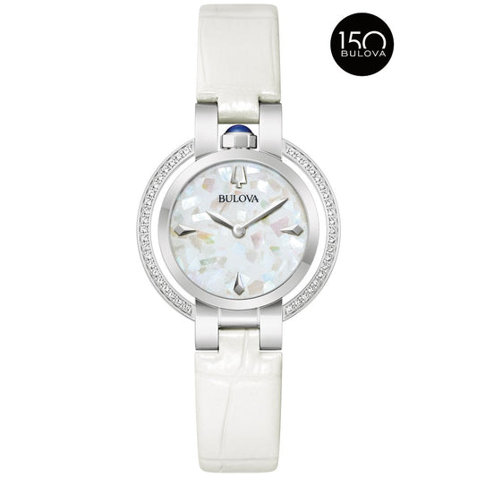 Bulova Silver-Tone Stainless Steel  Dress/Classic Rubaiyat Four Seasons - Winter Ladies Watch (042429603448) 96R254