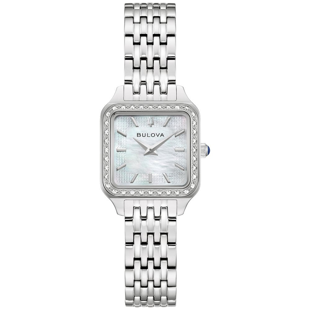 Bulova Silver-Tone Stainless Steel  Dress/Classic Classic Sutton Ladies Watch (042429607484) 96R256
