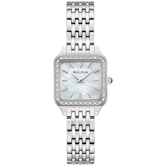 Bulova Silver-Tone Stainless Steel  Dress/Classic Classic Sutton Ladies Watch (042429607484) 96R256