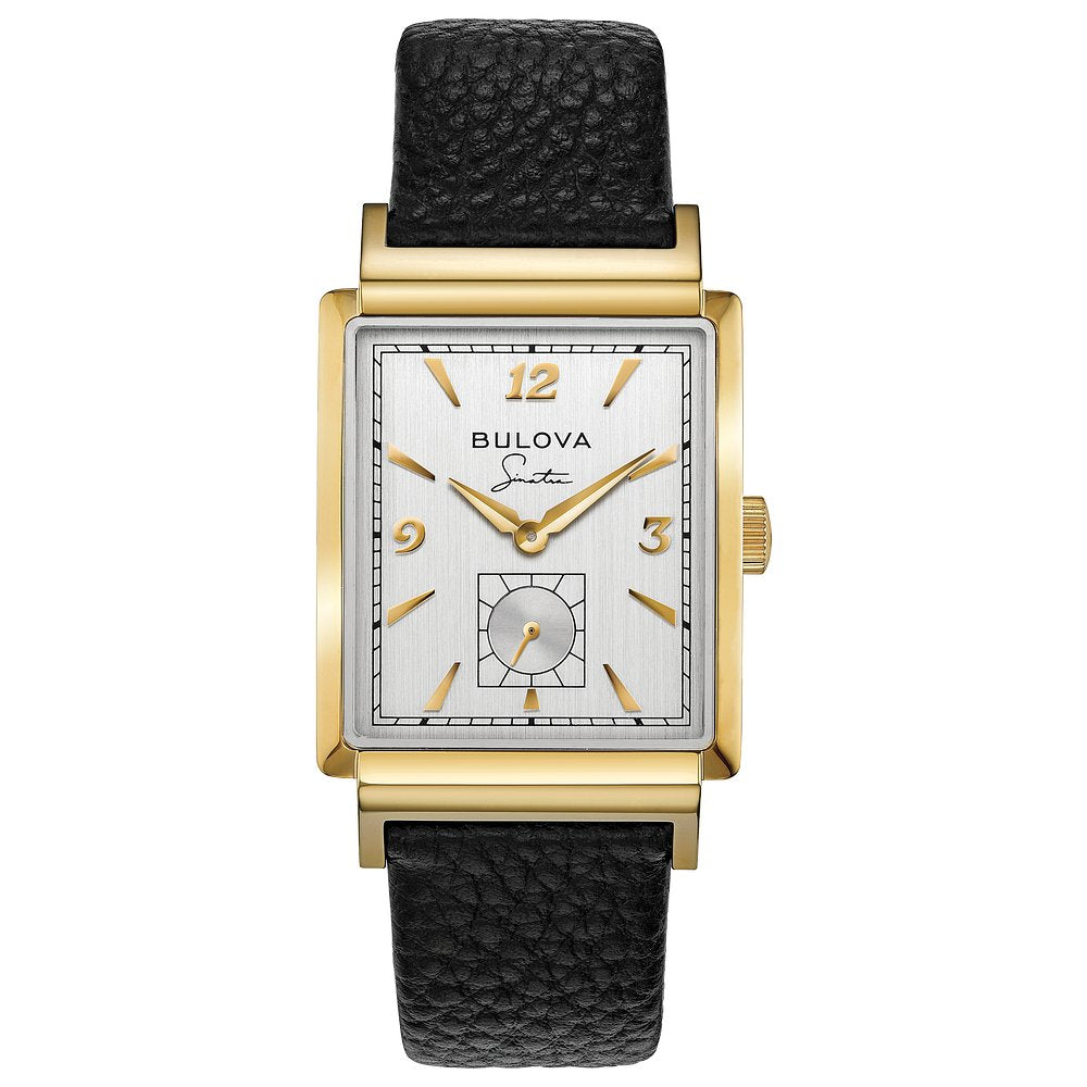 Bulova Gold-Tone Stainless Steel  Dress/Classic Frank Sinatra My Way Mens Watch (042429584297) 97A158