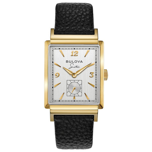 Bulova Gold-Tone Stainless Steel  Dress/Classic Frank Sinatra My Way Mens Watch (042429584297) 97A158