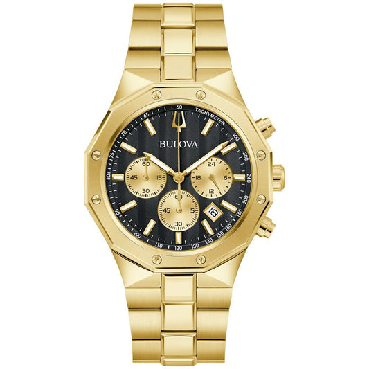 Bulova Gold-Tone Stainless Steel  Dress/Classic Classic Prestige Mens Watch (042429603356) 97B232