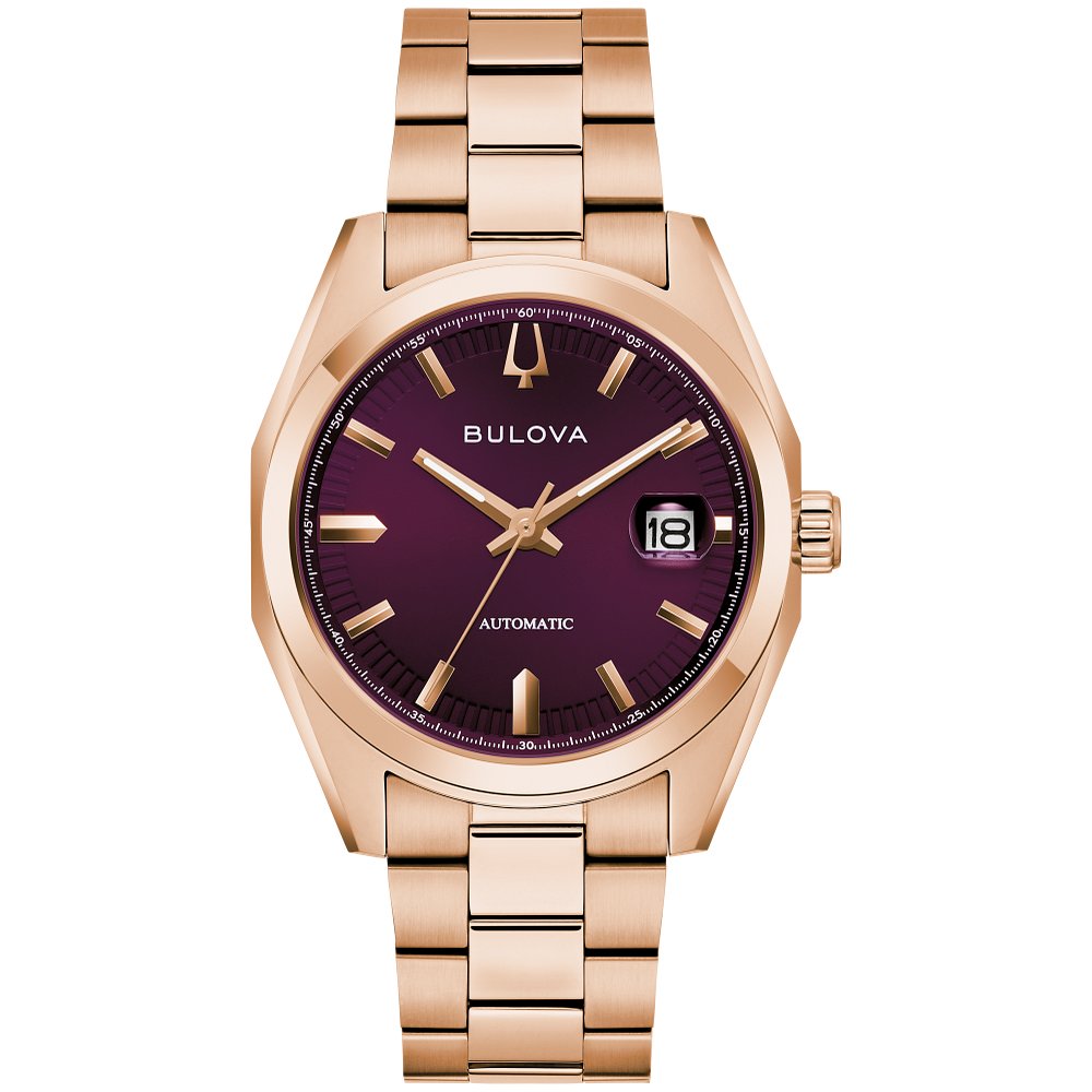 Bulova Rose Gold-Tone Stainless Steel  Dress/Classic Classic Surveyor Mens Watch (042429605237) 97B234