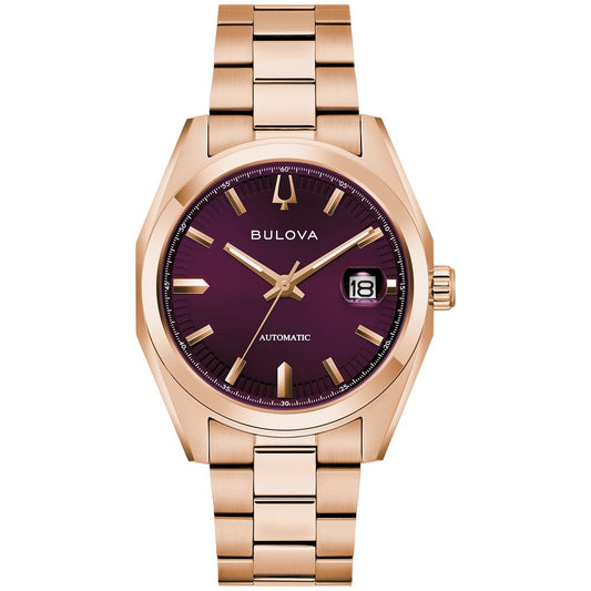 Bulova Rose Gold-Tone Stainless Steel  Dress/Classic Classic Surveyor Mens Watch (042429605237) 97B234