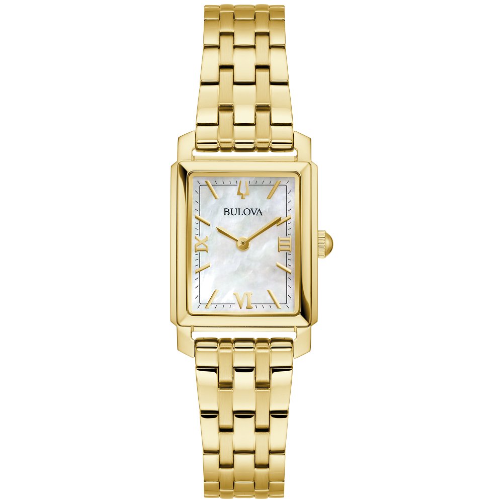 Bulova Gold-Tone Stainless Steel  Dress/Classic Classic Sutton Ladies Watch (042429599666) 97L177
