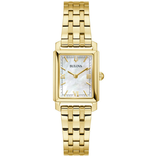 Bulova Gold-Tone Stainless Steel  Dress/Classic Classic Sutton Ladies Watch (042429599666) 97L177
