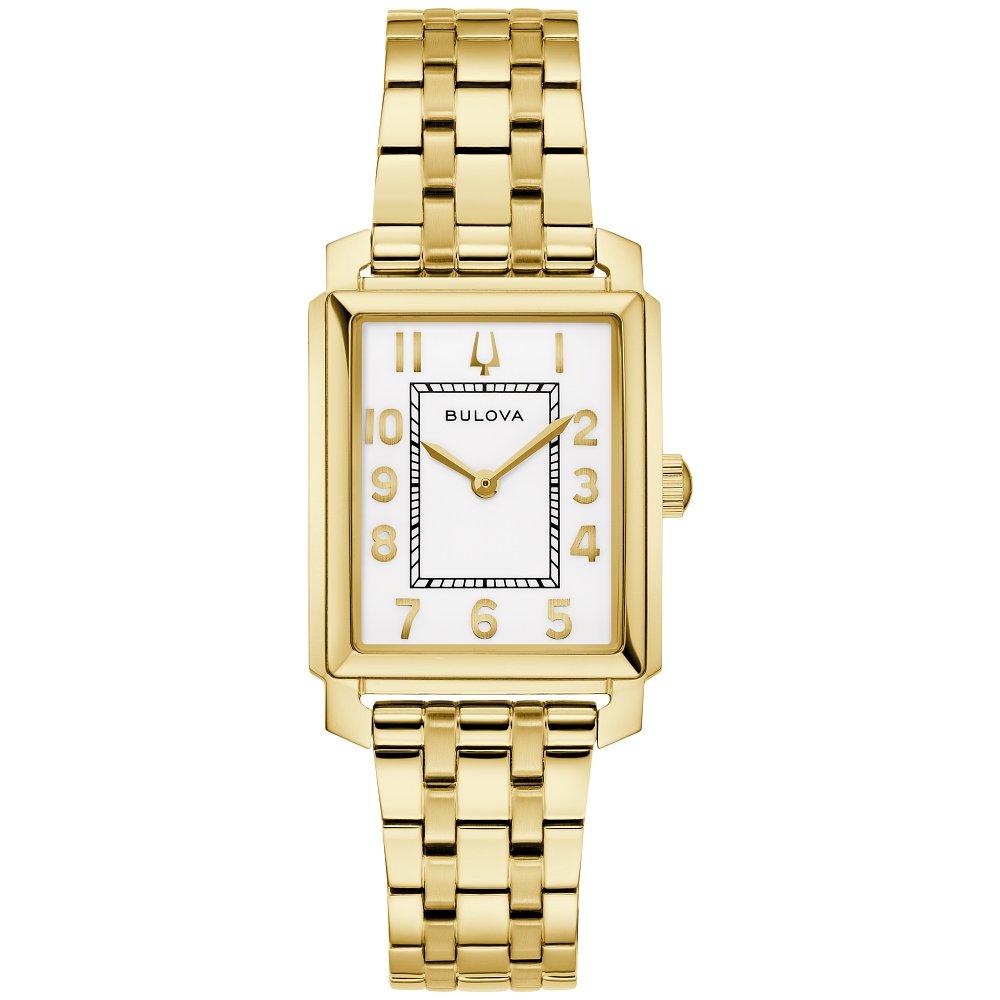 Bulova Gold-Tone Stainless Steel  Dress/Classic Classic Sutton Ladies Watch (042429605176) 97L186