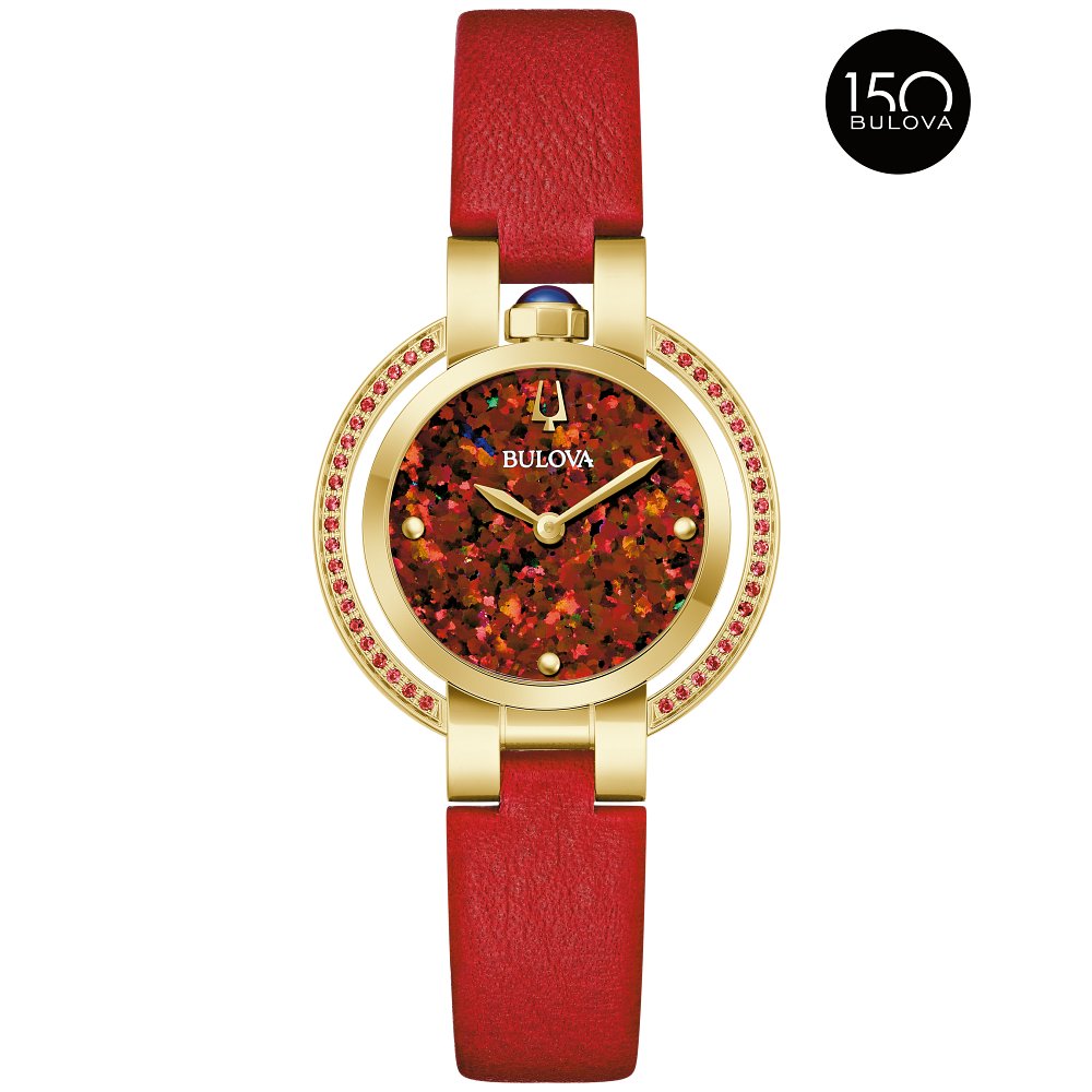 Bulova Gold-Tone Stainless Steel  Dress/Classic Rubaiyat Four Seasons - Autumn Ladies Watch (042429603486) 97R105
