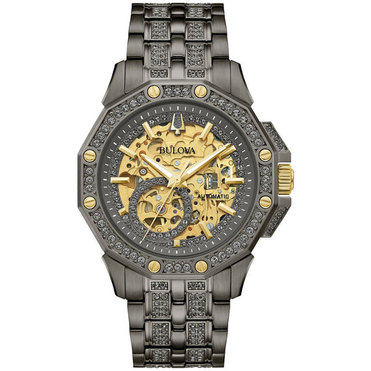 Bulova Gray Stainless Steel  Dress/Classic Crystal Octava Mens Watch (042429589322) 98A293