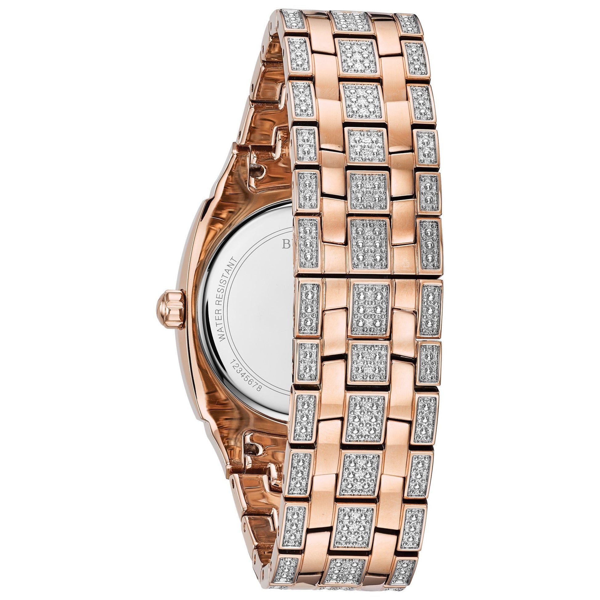 Bulova Dress/Classic Crystal Mens Watch Stainless Steel (8077822361830)