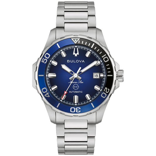 Bulova Silver-Tone Stainless Steel Performance Marine Star Series B Mens Watch (042429607521) 98B466
