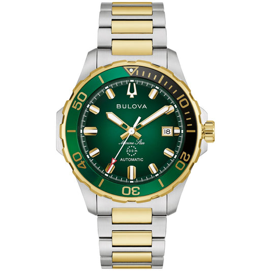 Bulova Two-Tone Stainless Steel Performance Marine Star Series B Mens Watch (042429607538) 98B467