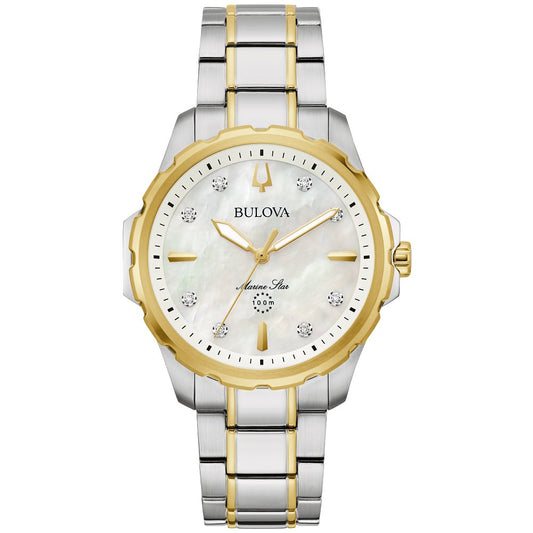 Bulova Two-Tone Stainless Steel Performance Marine Star Series B Ladies Watch (042429597440) 98P227