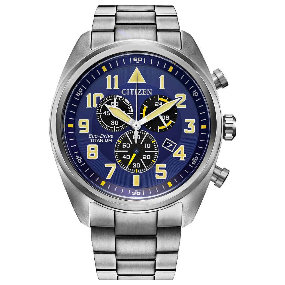 CITIZEN Eco-Drive Weekender Garrison Mens Super Titanium (8434907775206)